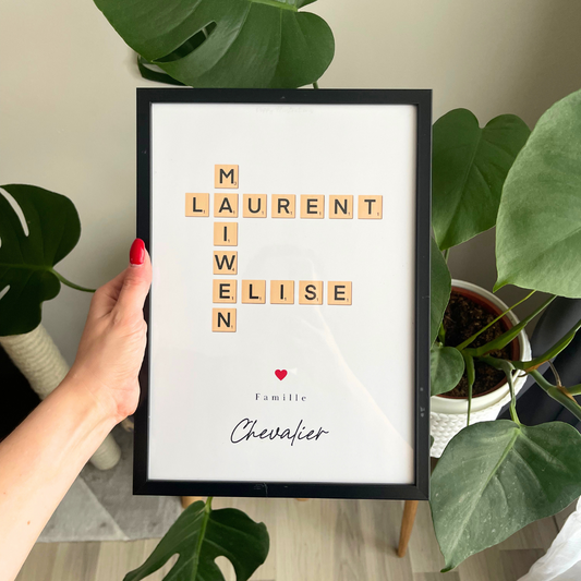 Illustration personnalisée - Scrabble