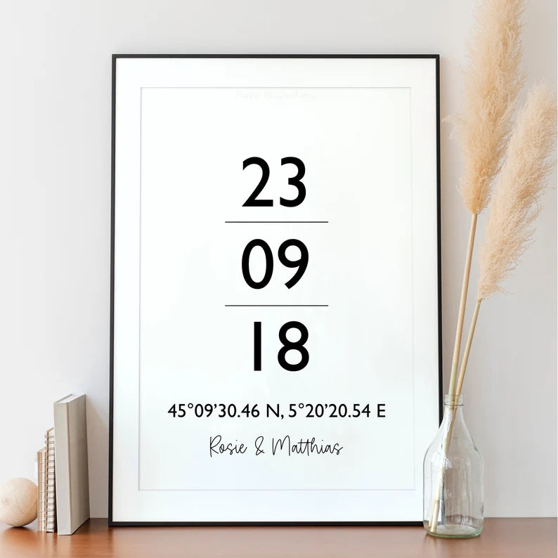 Illustration personnalisée - Date symbolique