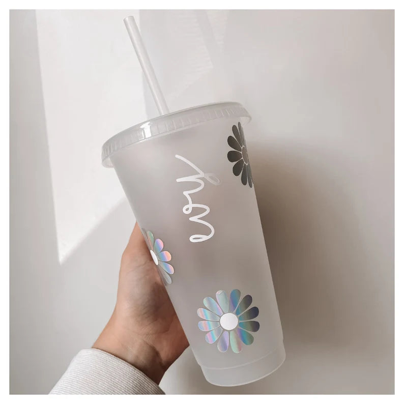 Cup - Prénom & Fleurs