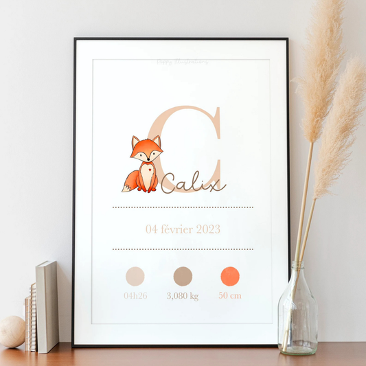 Illustration personnalisée - Naissance