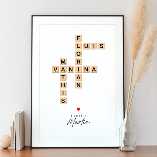 Illustration personnalisée - Scrabble