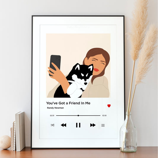 Illustration personnalisée - Album musique