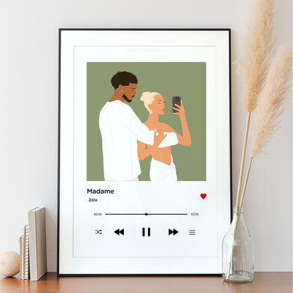 Illustration personnalisée - Album musique