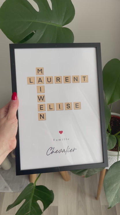 Illustration personnalisée - Scrabble